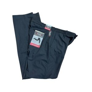 Van Heusen Charcoal Flex Fit Dress Trousers 36x34 NWT